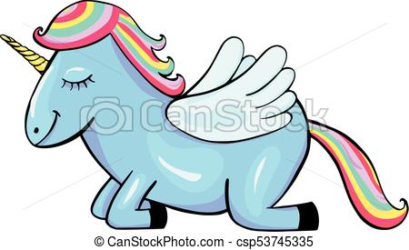 450x275 Pegasus Cartoon Icon Isolated On White Background Vectors