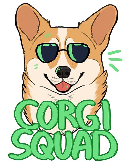 458x550 Corgi Squad (Red) Posters By Dany Gonzalez Redbubble