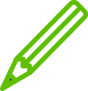 288x299 Green Pencil Clip Art