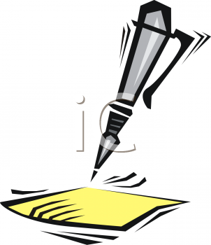 302x350 Pen And Paper Clipart Clipart Panda