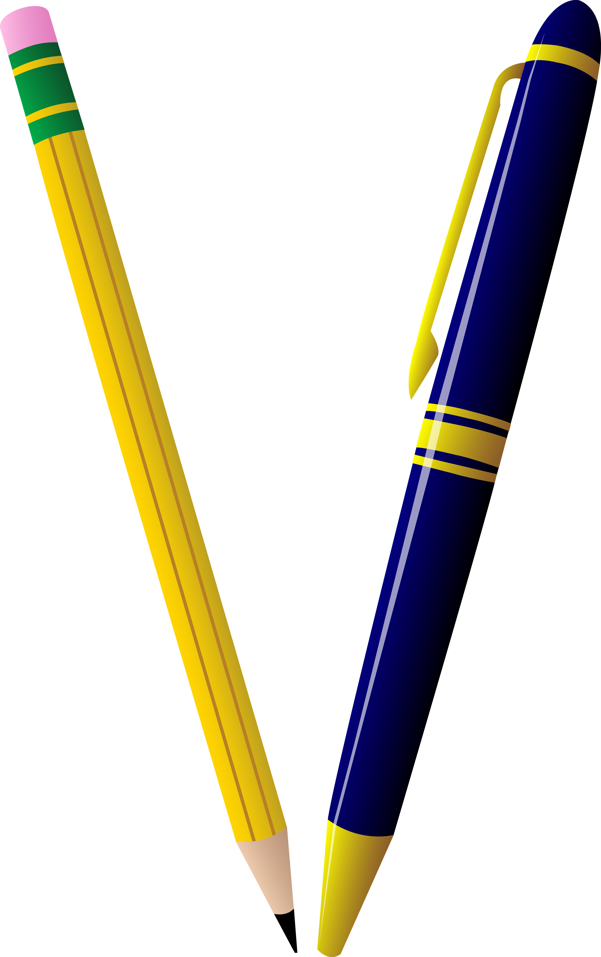 2515x4000 Extremely Creative Pen Clipart Pencil And Duo Free Clip Art