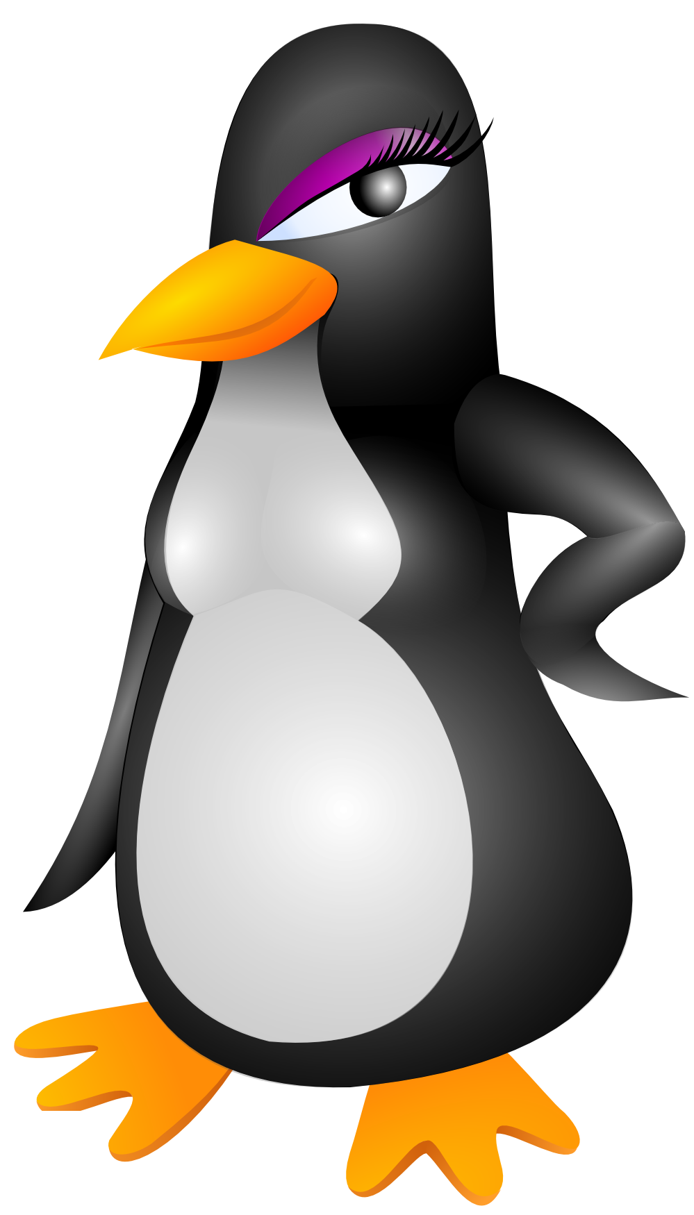 999x1750 Clip Art Penguin