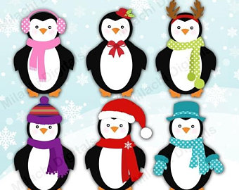 340x270 Penguins Clip Art Etsy
