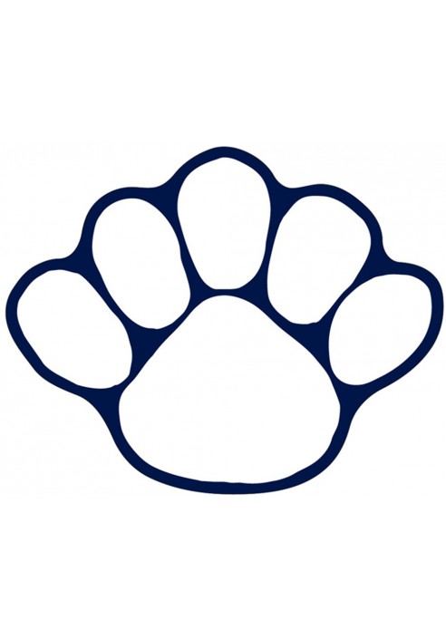 492x705 Penn State 5 Toe Paw Magnet