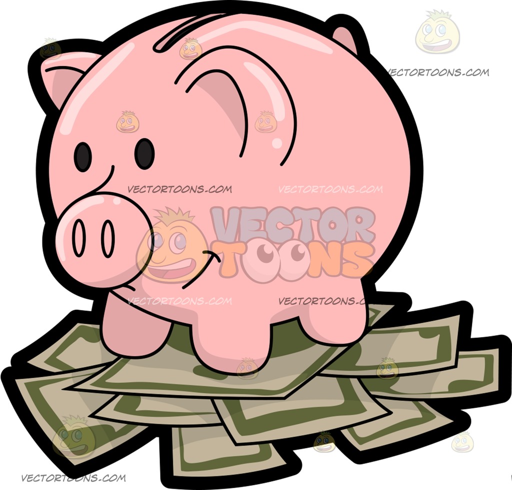1024x979 Penny Bank Clipart Vector Toons
