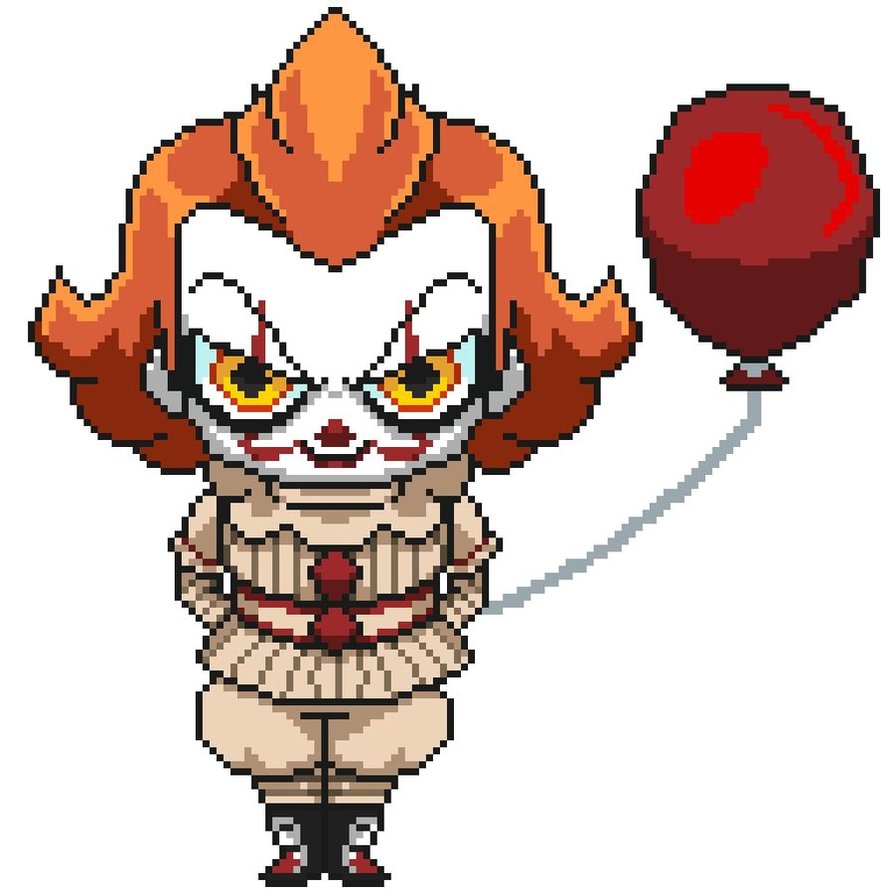 894x894 The Clown And The Balloon By Itzeldrag108