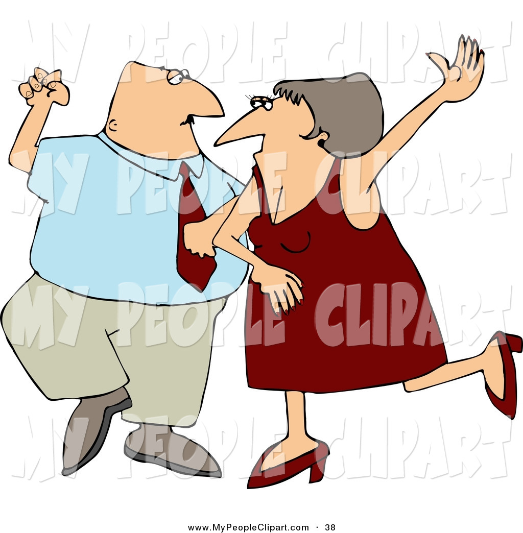 1024x1044 Clip Art Of A Cheerful Man And Woman, Husband And Wife Dancing