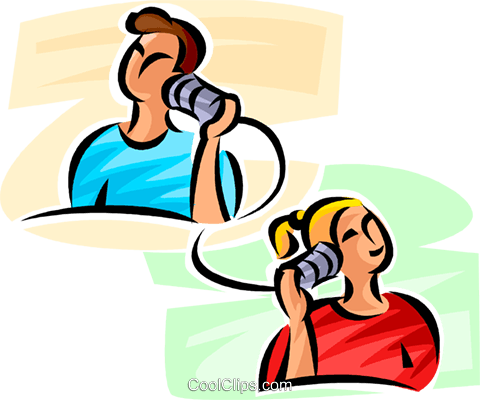 480x400 People Talking On The Telephone Royalty Free Vector Clip Art