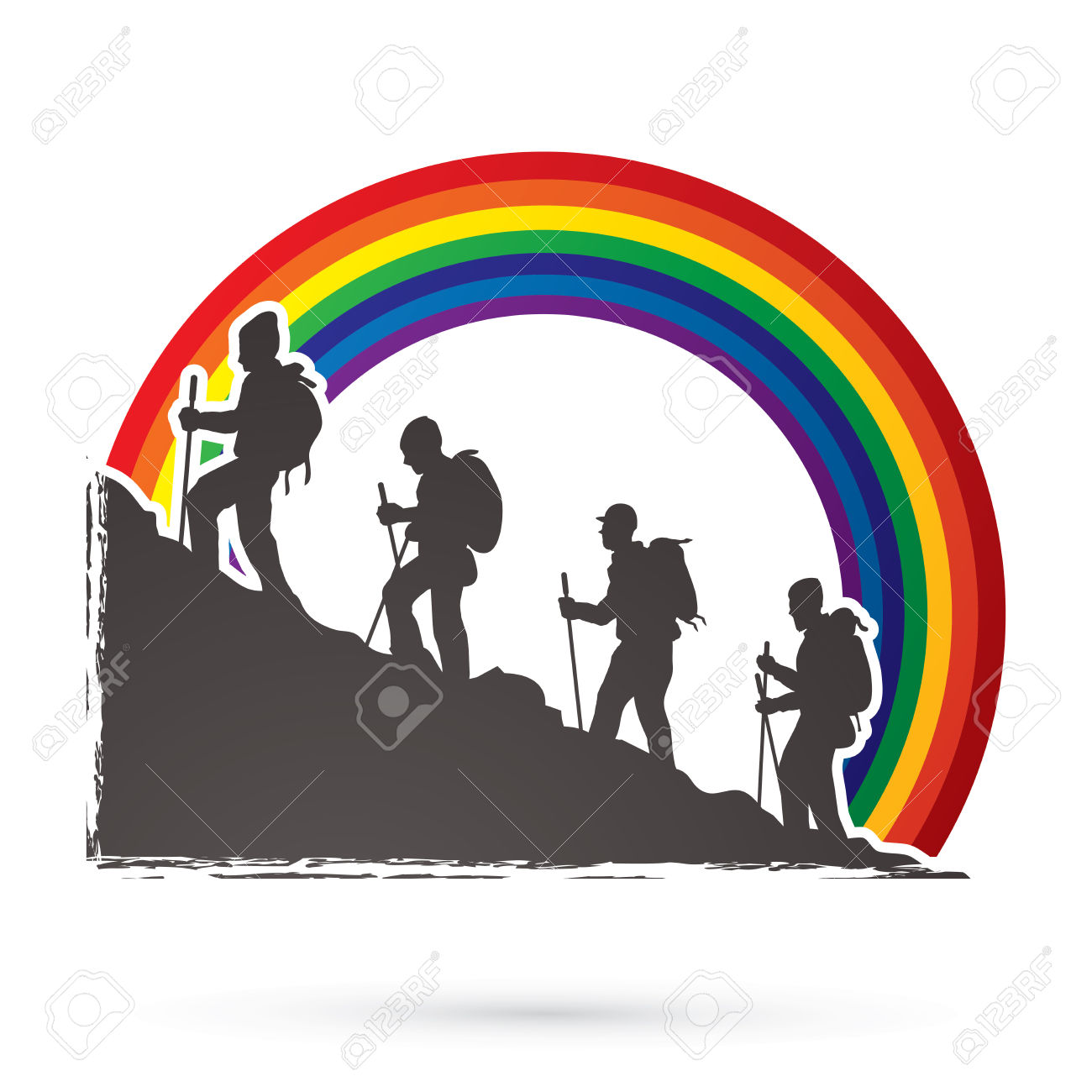 1300x1300 Mountain Group Clipart