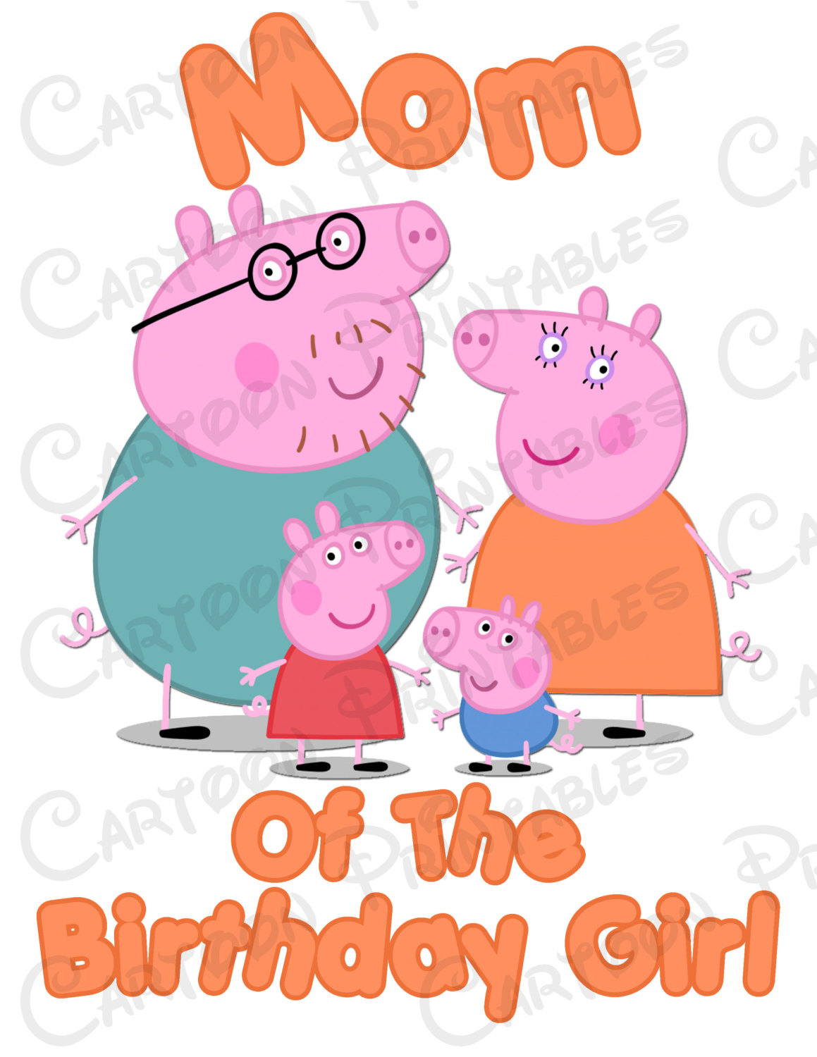 1159x1500 Peppa Pig Mom Of The Birthday Girl Image Printable Clip Art Iron