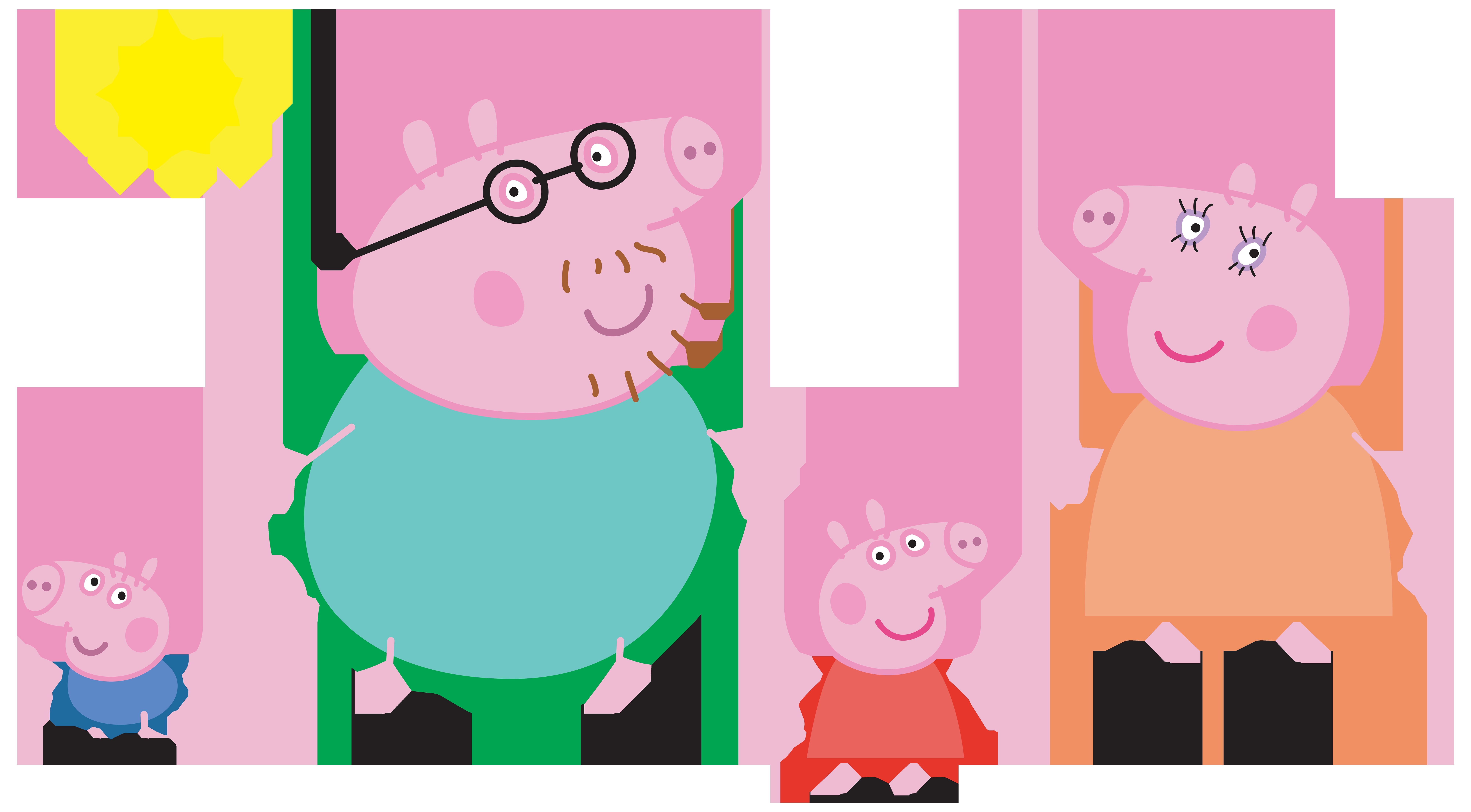 8000x4419 Peppa Pig Clip Art Download