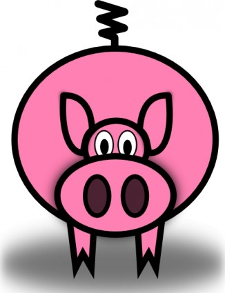 326x425 Pink Pig Clip Art Free Vector In Open Office Drawing Svg Svg