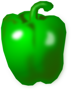 237x300 Green Pepper Clip Art