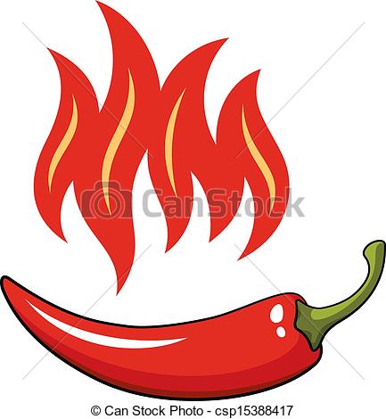 433x470 Hot Pepper, Vector Illustration Vector Clip Art
