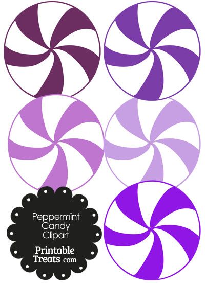 400x550 Purple And White Peppermint Candy Clipart