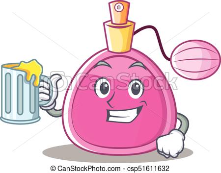 450x353 With Juice Perfume Bottle Character Cartoon Vector Vectors