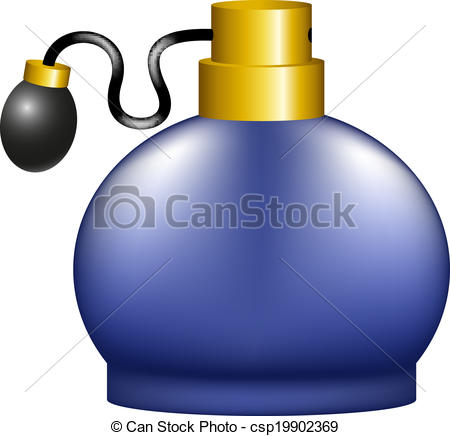 450x436 Luxurious Perfume In Retro Design On White Background Clip Art
