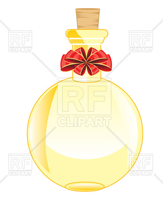 320x400 Round Glass Vial For Perfume Royalty Free Vector Clip Art Image