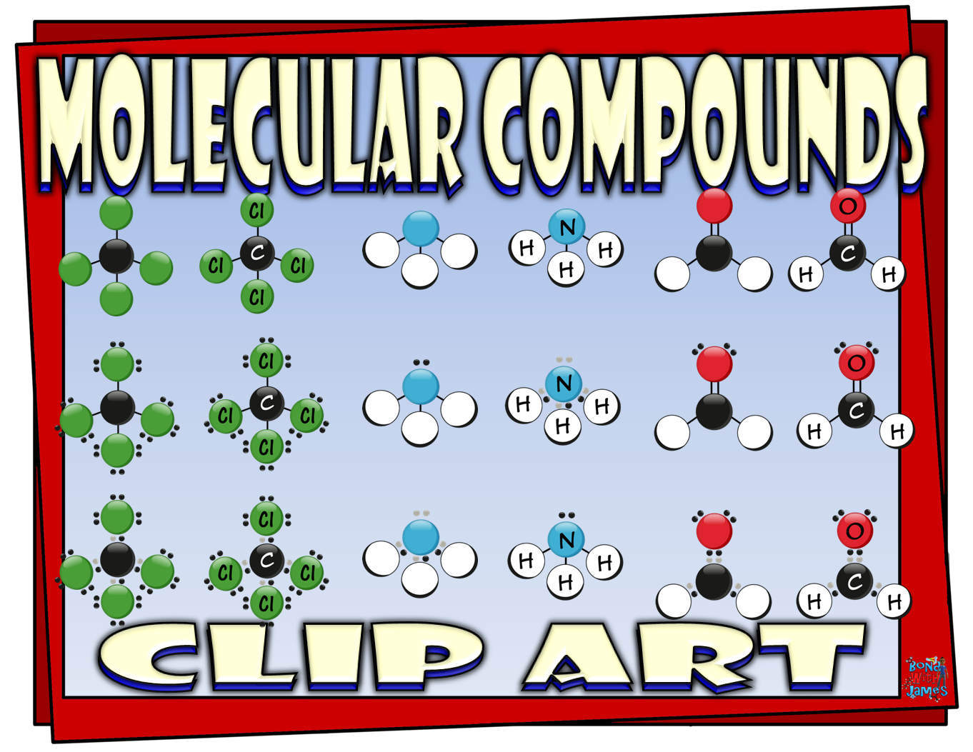 1362x1053 Covalent (Molecular) Compounds Clip Art For Chemistry