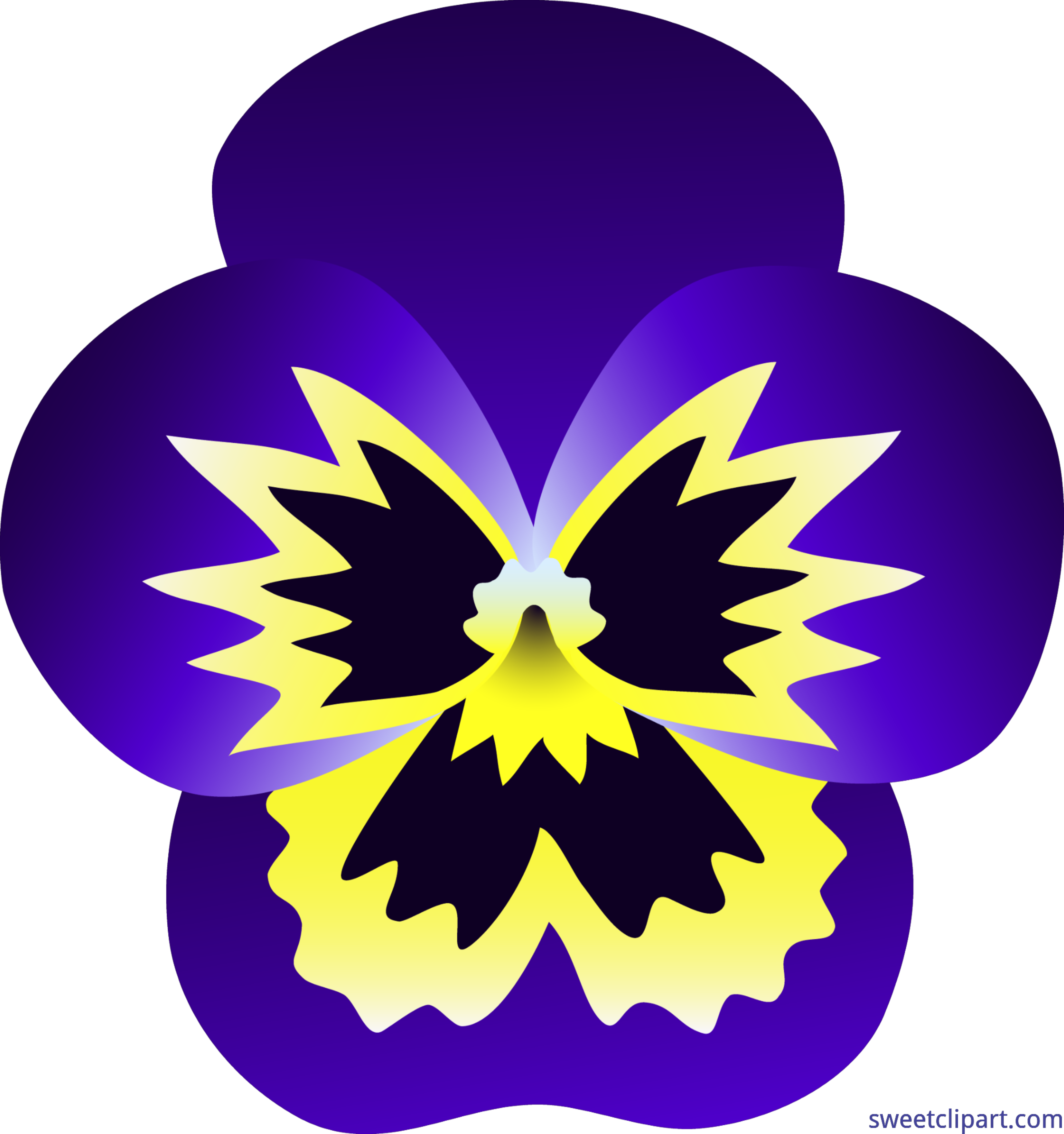 6114x6516 Pansy Clipart Clip Art