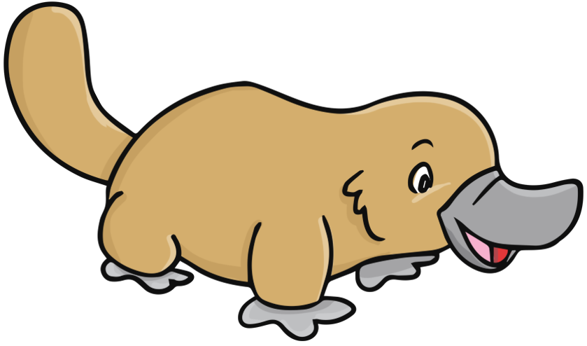 839x494 This Cute Platypus Clip Art Can Be Used For Personal Or Commercial
