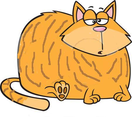 450x399 Fat Cat Cat Clipart