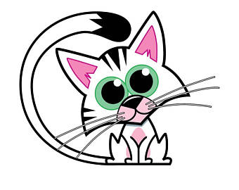 340x270 Sleeping Cat Svg Dxf Eps Png. Digital Cut Files Cricut