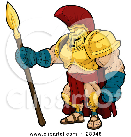 450x470 Gladiator Mascot Clipart