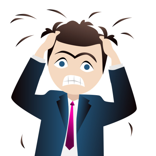 500x500 Funny Stressful Clip Art
