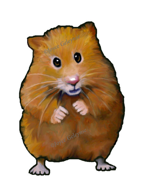 483x640 Clip Art Hand Drawn Hamster Animal Clipart Freehand Color