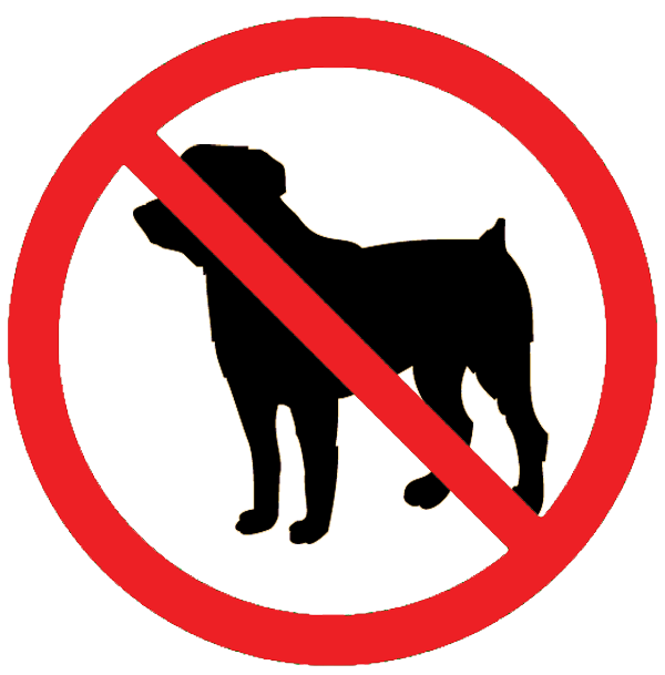 600x609 No Animals Clipart Prohibited Sign Sticker Tenstickers