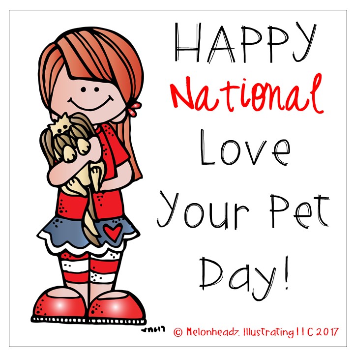 720x720 Melonheadz Happy National Love Your Pet Day Clip Art!!!
