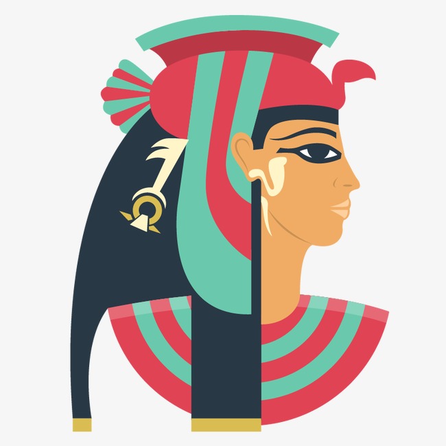 650x650 Egyptian People Female Side, Egypt Element, Pharaoh Avatar, Vector