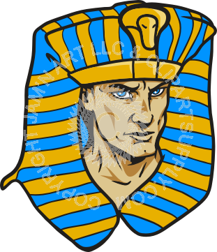 311x361 Pharaoh Head In Color