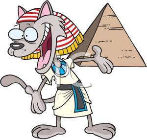 300x286 A Pharaoh Cat And A Pyramid