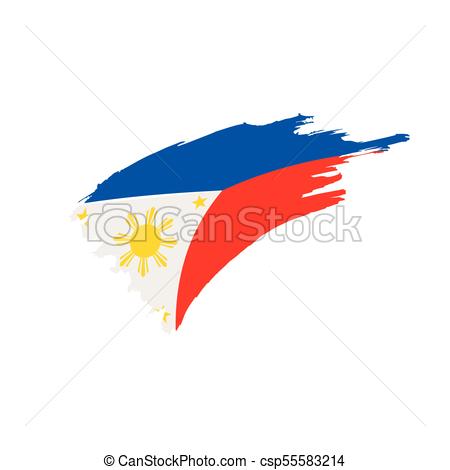 450x470 Philippines Flag, Vector Illustration On A White Background Vector