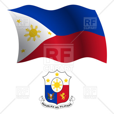 400x400 Philippines Flag And Coat Of Arms Royalty Free Vector Clip Art