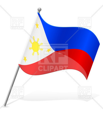 362x400 Wavy Flag Of Philippines Royalty Free Vector Clip Art Image