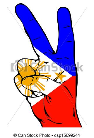 321x470 Peace Sign Of The Philippine Flag Drawing