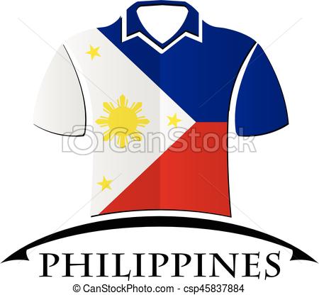 450x416 Shirts Icon Made From The Flag Of Philippines Vector