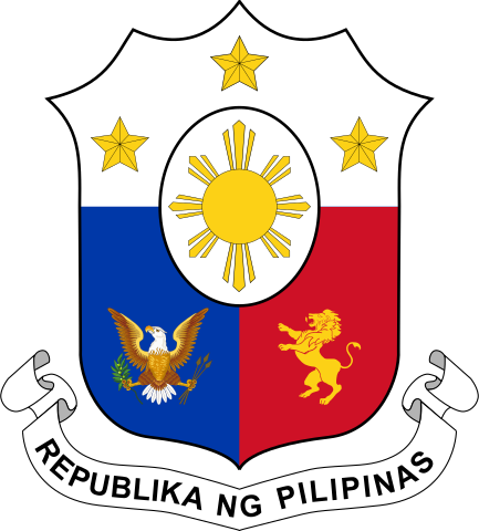 433x480 Filecoat Of Arms Of The Philippines.svg
