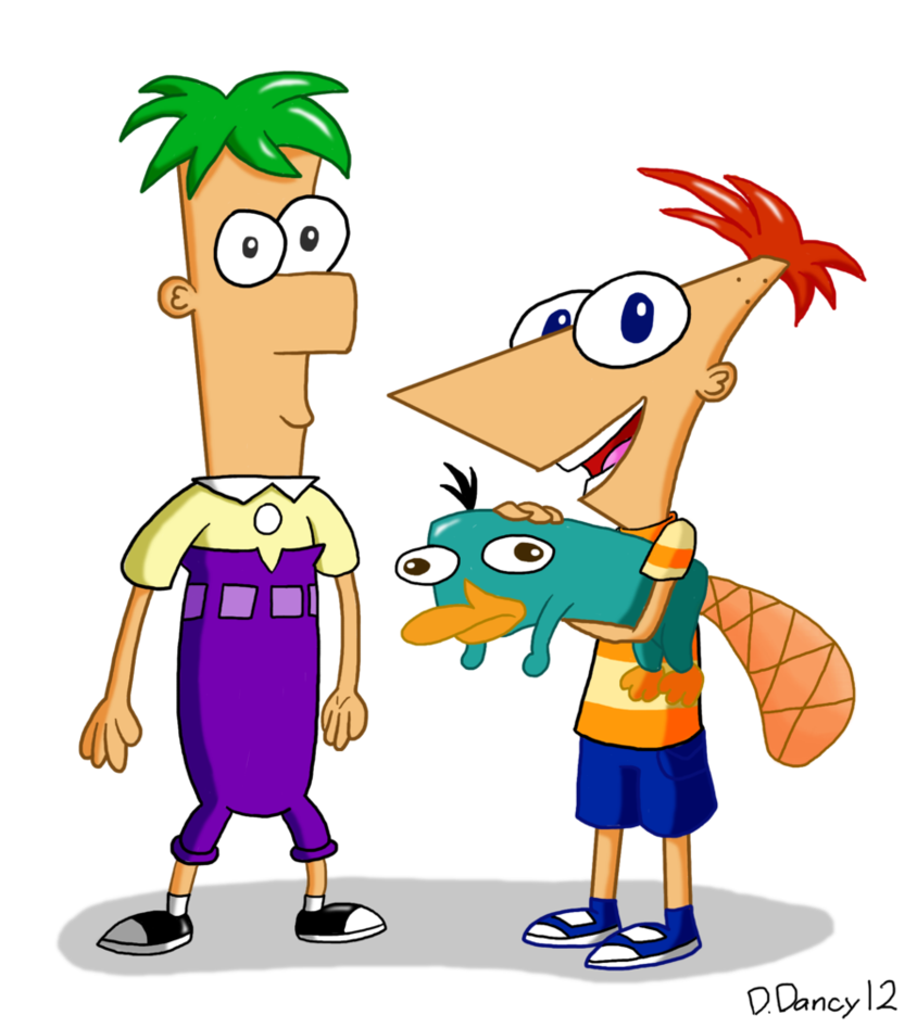844x947 Phineas And Ferb By Dee Artist