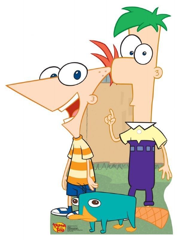 595x800 Cartoons Phineas And Ferb Cardboard Stand Up Phineas And Ferb