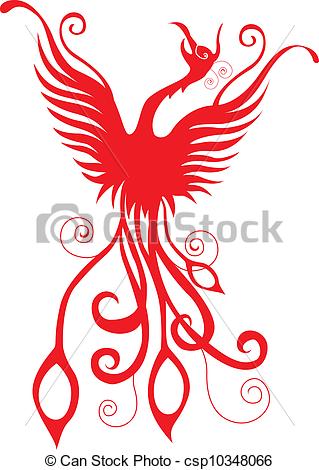 319x470 Vector Illustration Of Phoenix Bird Clip Art Vector