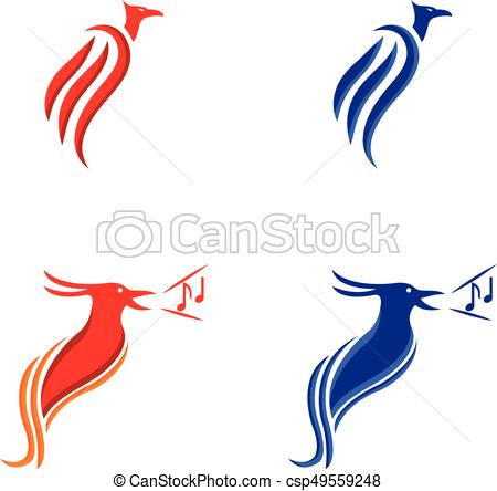 450x444 A Set Of Phoenix Graphics Eps Vector