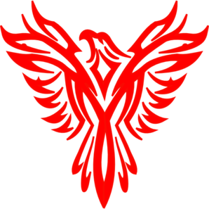 298x297 Red Phoenix Clip Art