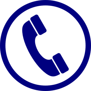 300x300 Blue Phone Clip Art