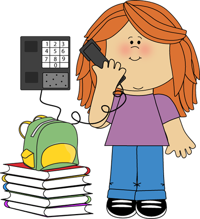 411x450 Classroom Phone Monitor Clip Art