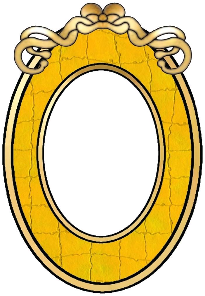 702x1011 Gold Frame Clip Art Gold Photo Frame Floral Vector For Picture