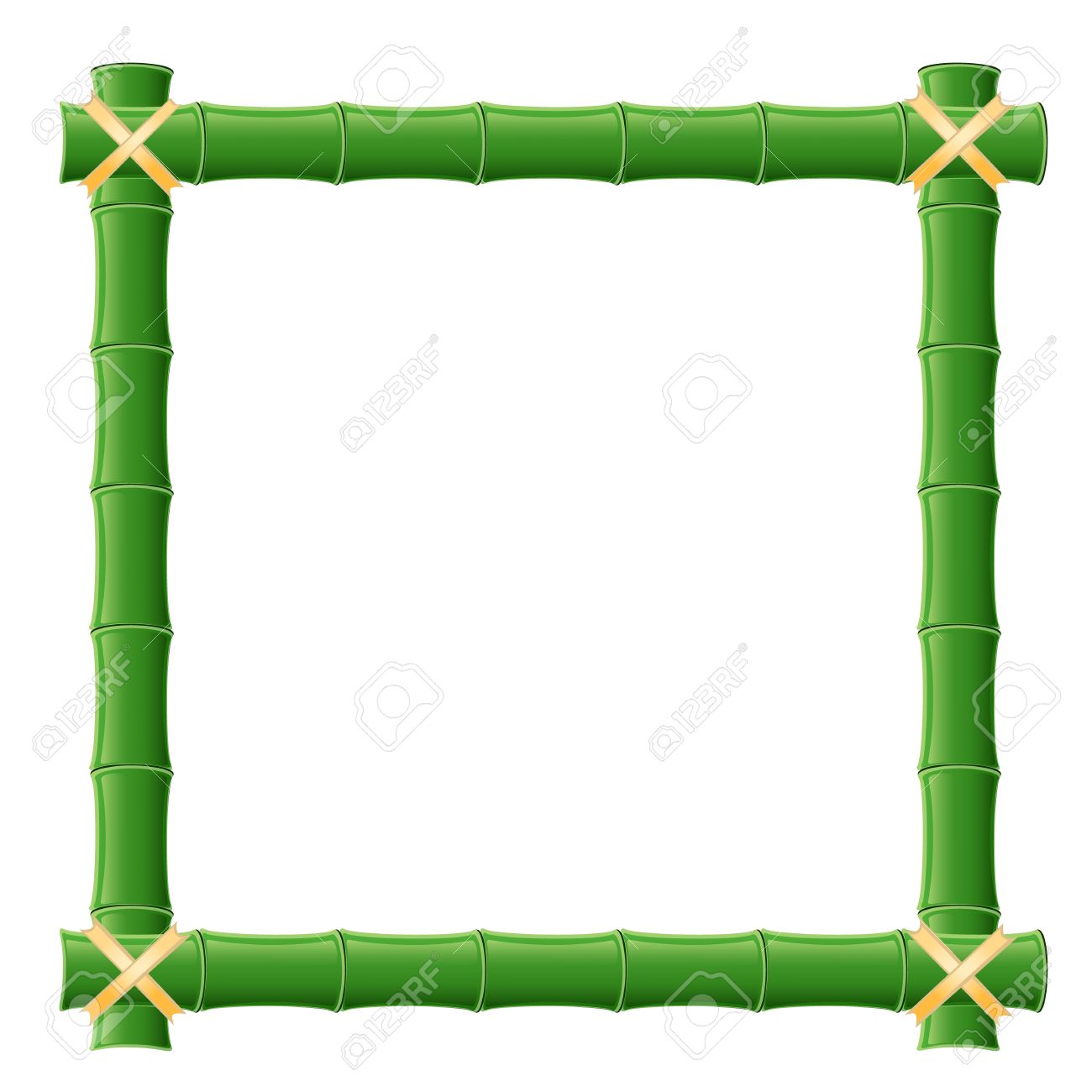 1300x1300 Bamboo Frame Clipart